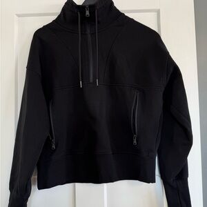 Old Navy Black Women's High-Neck Sweatshirt